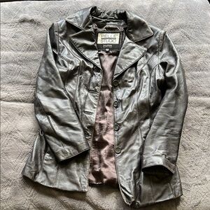 Pelle Studio Brown Leather Jacket Vintage Style